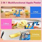Apple Peeler, Slicer Corer Potato Peelers 3 In 1, Stainless Steel Heavy Duty - Image 3