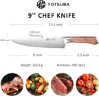 YOTSUBA 9 Inch Japanese Chef Knife, Razor Sharp Professional Kitchen Knife - Image 2