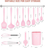 Kitchen Utensils Set-12 Pieces Silicone Cooking Utensils Set 392°F Heat - Image 2