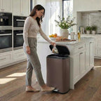 8 Gal Kitchen Trash Can, 30L Recycling or Garbage Bin, Brushed Stainless Steel - Image 9