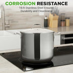 NutriChef 12-Quart Stainless Steel Stockpot – 18/8 Food Grade Heavy-Duty - Image 7