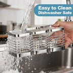 Utensil Holder, Stainless Steel Utensil Drying Rack - Image 4