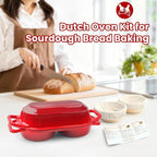 YONILL Mini Double Dutch Oven for Sourdough Bread Baking - Image 7