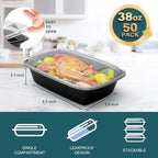 WGCC Meal Prep Containers, Reusable Food Prep Containers, To Go Containers - Image 2