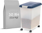 IRIS USA Airtight Dog Food Storage Container, Attachable Wheels, - Image 2