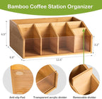 Bamboo Coffee Station Organizer - Image 2