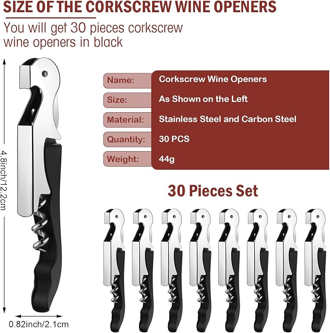 Honoson Wine Keys Opener Travel Corkscrew Wine bottle Opener Waiter Beer - Image 2