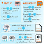 12 Pack Multi-Function Electronic Timer, Learning Management, Suitable - Image 3