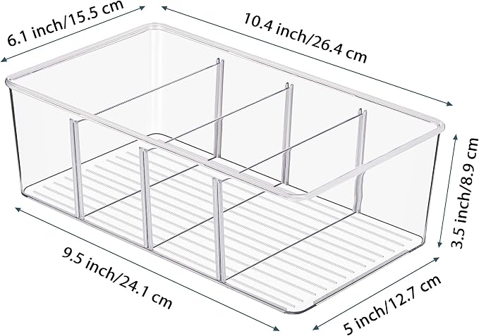 Vtopmart 4 Pack Food Storage Organizer Bins, Cabinet Organization and Storage - Image 2