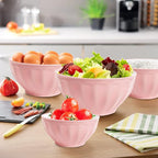 Mixing Bowls with Lids Set, 4 Piece Large Plastic Nesting Bowls, Includes 4 - Image 3