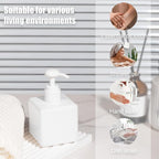 Pump Bottle, Refillable Plastic Empty Lotion Soap Dispenser Liquid Container - Image 3