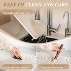 Pearl White 2Pcs Large Stone Dish Drying Mat - Image 7