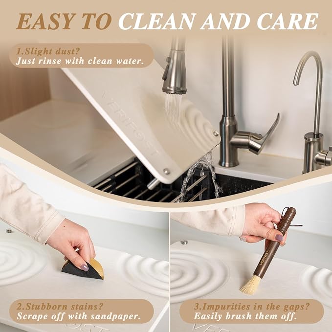 Pearl White 2PCs Large Drying Stone - Image 6