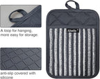 Alselo Silicone Pot Holders Set of 3 Heat Resistant & Non Slip Potholders - Image 3