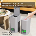 N. NETDOT 3 Pack Small Trash Can - Image 4