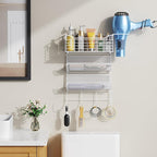 VITVITI Metal Hair Tool Organizer Wall Mount, Hair Dryer Holder - Image 2