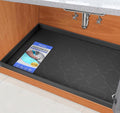 SIKADEER 40" x 19" Under Sink Mat Waterproof, Silicone Mat Kitchen Drawer Shelf by SIKADEER