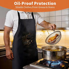 SHEOMERN Aprons for Men Kitchen Cooking – Waterproof & Oil Proof 3-Layer Long - Image 3