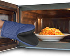 Short Oven Mitts, Heat Resistant 500°F, Silicone Grip Kitchen Gloves, Non-Slip - Image 7