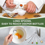 EWFEN Measuring Cups and Spoons Set, 7 Stainless Steel Nesting Measuring Cups & - Image 4