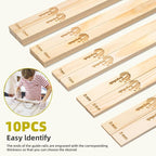 Pottery Rolling pin Guides, Clay Tools, 5-Size Mud Stick Guide - Image 3