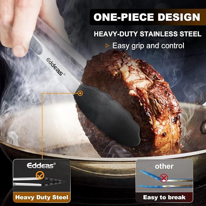 17 & 12 Inch Extra Long Kitchen Tongs - Image 3