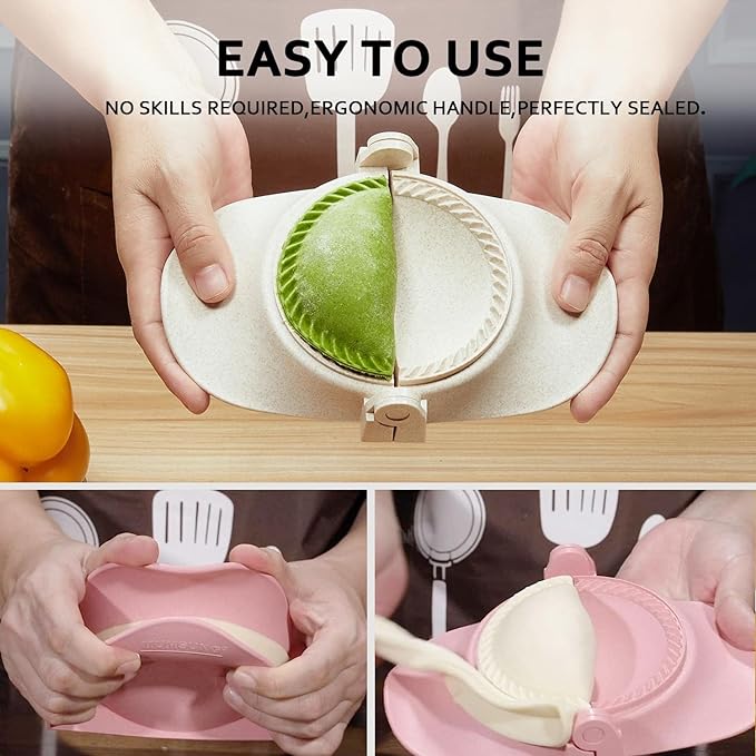 Empanada Maker Press, 6-Inch Extra Large Dumpling Maker Set - Image 3