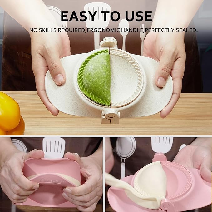 Empanada Maker Press, 5 Inch Extra Large Dumpling Maker Set - Image 3
