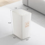 TIPGO Bathroom Trash Can with Lid, 4 Gallon / 15 Liter Small Garbage Can - Image 5