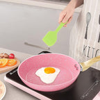 Frying Pan Nonstick, 11 Inch Pink Egg Pan, Non Stick Fry Pan 100% PTFE - Image 6