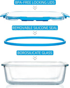 FAWLES 12 Pack Glass Meal Prep Containers - Image 3