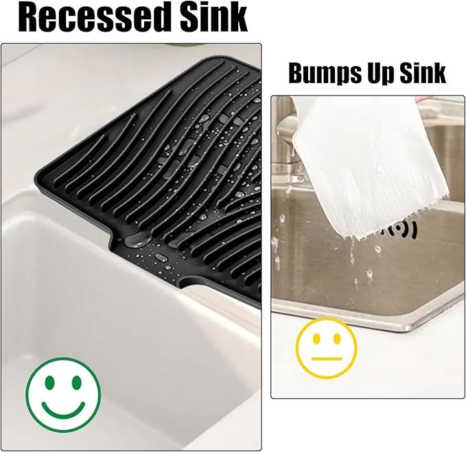 TIKNIK Silicone Dish Drying Mat, Stone Drying Mat - Image 4