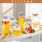 Yirilan Glass Pitcher, 3 Liter Water Carafe - Image 7