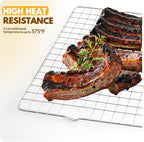 2 PCS Cooling Racks for Cooking and Baking, 15x10 Inches Stainless Steel - Image 6