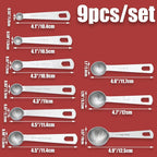 Luomorgo 9 Pc Measuring Spoons Set, Stainless Steel, 1/16 to 1 tbsp - Image 2