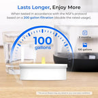 Waterdrop PT-09BL 10-Cup Large Glass Water Filter Pitcher, Eco-Friendly - Image 9