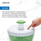 Farberware Small Pro Salad Spinner, 3.16 Qt Lettuce Spinner - Image 4