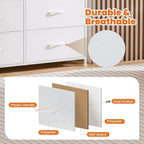Sweetcrispy 10 Drawer Fabric Dresser Tall Chest Storage Organizer Tower - Image 4