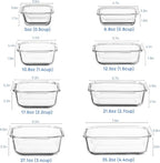 Vtopmart 8 Pack Glass Food Storage Containers - Image 2