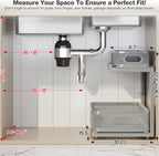 2 Pack 15.5IN-Depth Under Sink Organizer - Image 2