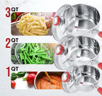 Concord 2 Quart Stainless Steel Saucepan - Image 8
