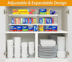 2 Pack Pantry Organization and Storage, Expandable Foil and Plastic Wrap - Image 2