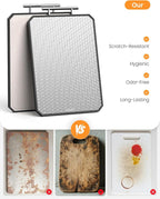 Cutting Board for Kitchen, Non Toxic Titanium Cutting Board, Double-Sided Metal - Image 5
