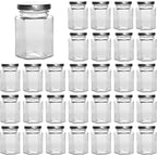 Accguan Hexagon Glass Jars, Mason Jars by Accguan