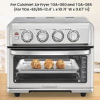 Half Baking Sheet Pan, 12.4"x11" Stainless Steel Air Fryer Tray Replacement - Image 4