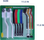 11Pcs Crevice Cleaning Brush Set, Hard Bristle Gap Cleaner Brushes, Tight Spaces - Image 6