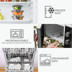 Razab 30 PC Glass Food Storage Containers - Image 5