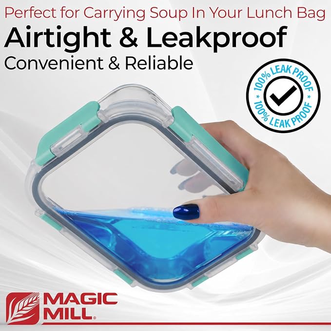Magic Mill Premium Borosilicate Glass Food Storage Containers - Image 2