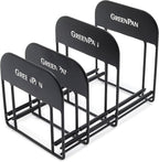 GreenPan Stainless Steel Wire Cookware Storage Rack, 5 Frying Pan Compartments by GreenPan