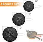 Silicone Splatter Screen for Frying Pan, Grease Splatter Guard, Heat-Resistant - Image 2